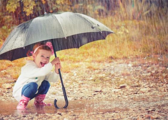 rainy day child